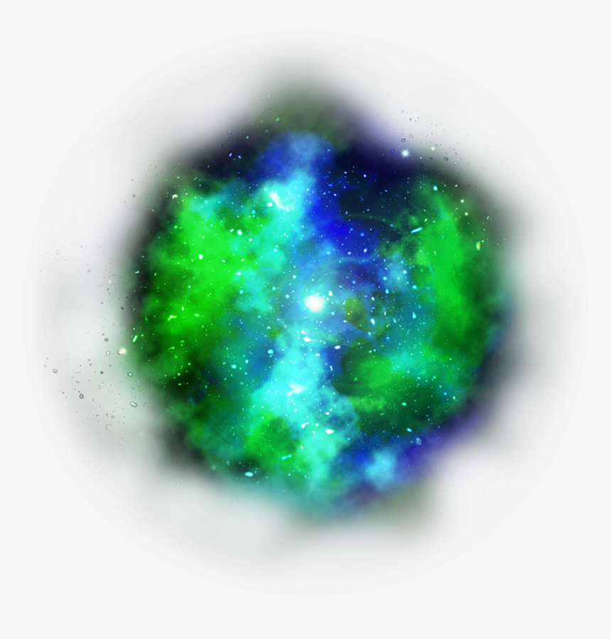 #stardust #dust #galaxy #colour #green #smoke #star - Circle, HD Png Download