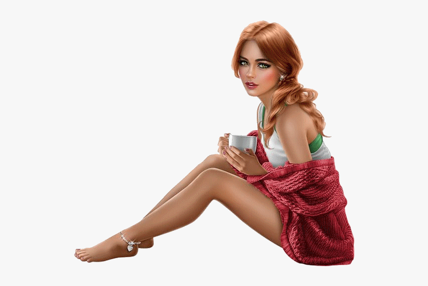 Tube Femme 3d - Sitting, HD Png Download