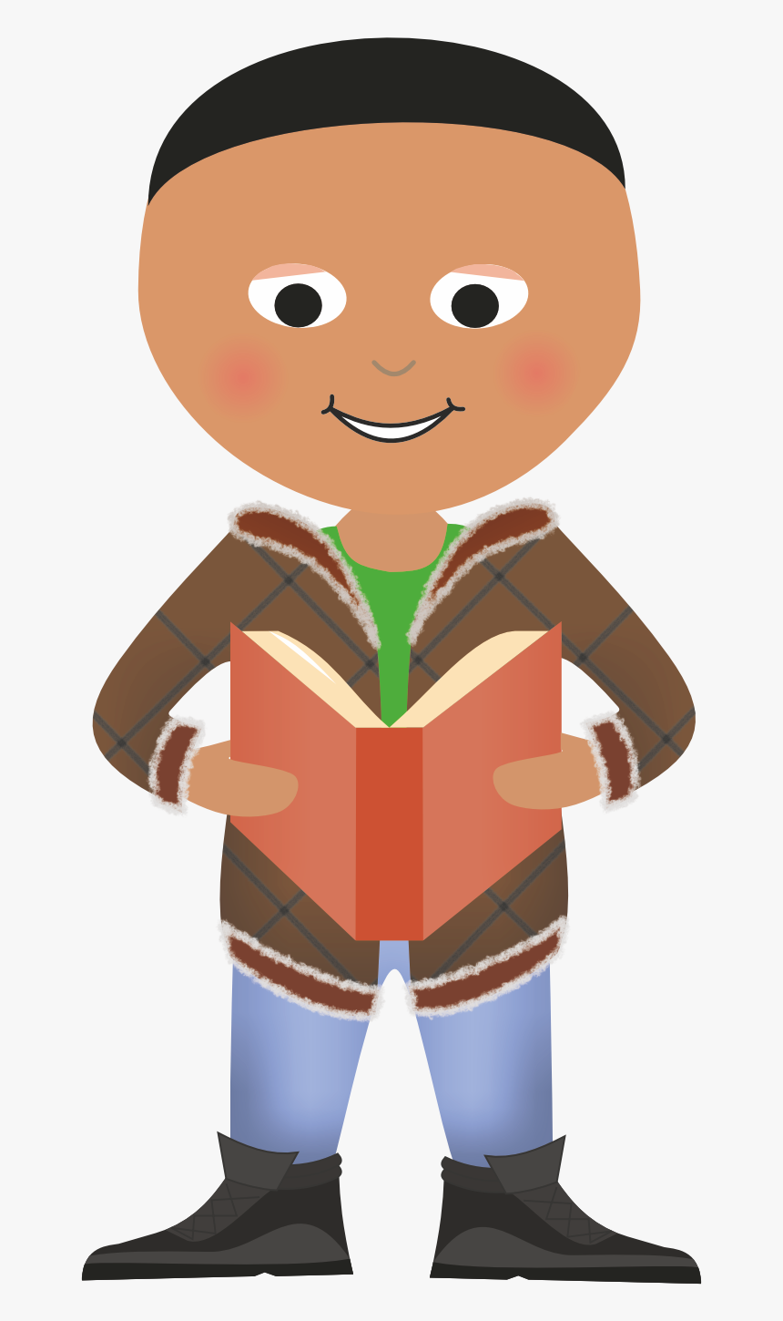 A Boy Reading A Book Clipart Banner Freeuse New Year Standing Up