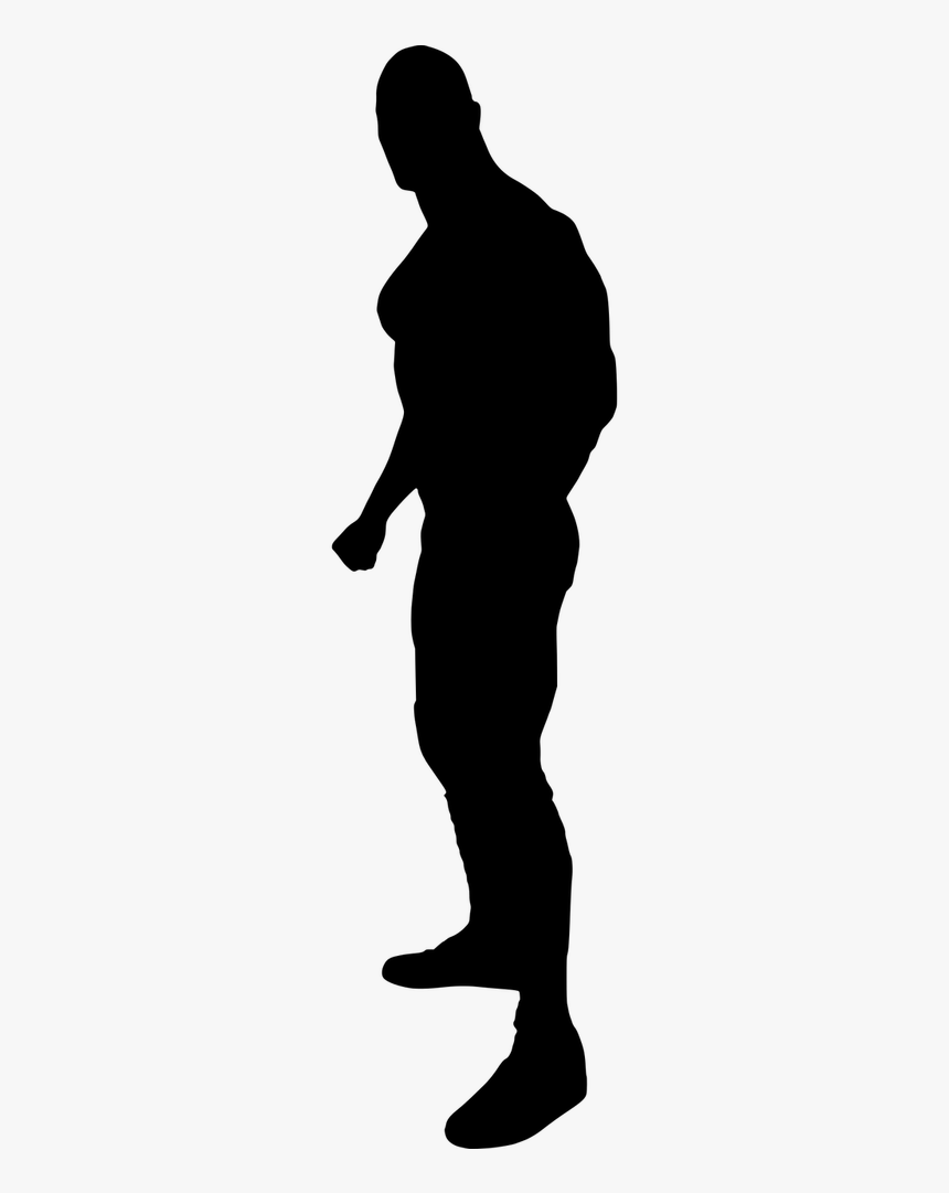 Silhouette Wrestling The Rock - Silhouette Wrestler, HD Png Download