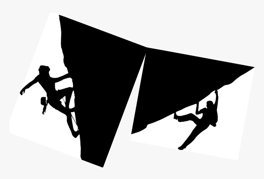 The Rock Climb - Silhouette, HD Png Download