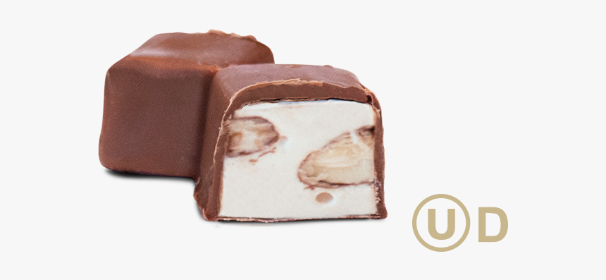 Luxury Soft Nougat Enrobed In Milk Chocolate With Roasted - Dominostein, HD Png Download