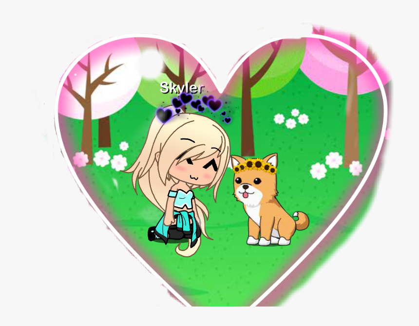 #cute #dog #flower Crown #gachalife #gachalifeedits - Florcita 10 Y Maya Aventura, HD Png Download