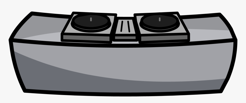Vector Black And White Boombox Clipart Clip Art - Dj Table Clip Art, HD Png Download