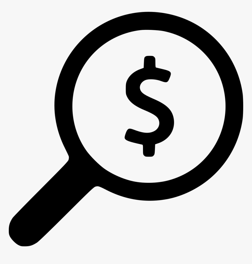 Magnifying Glass Comments - Magnifying Glass Money Icon, HD Png Download