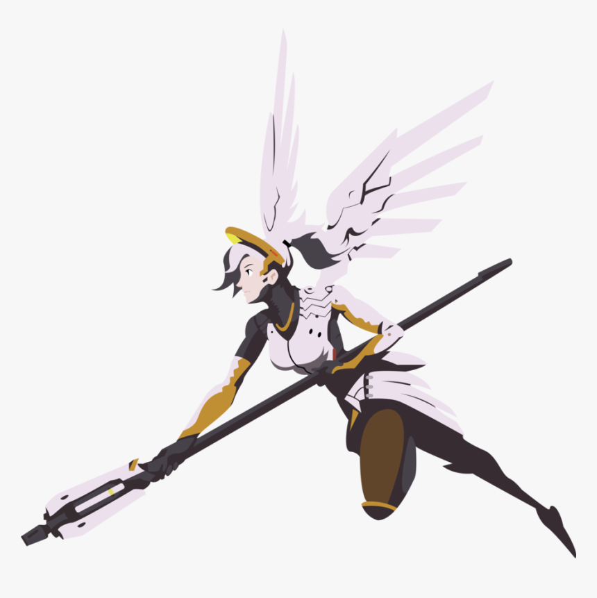 I Love The Corresponding Sprays For Mercy And Moira - Mercy Transparent Overwatch, HD Png Download