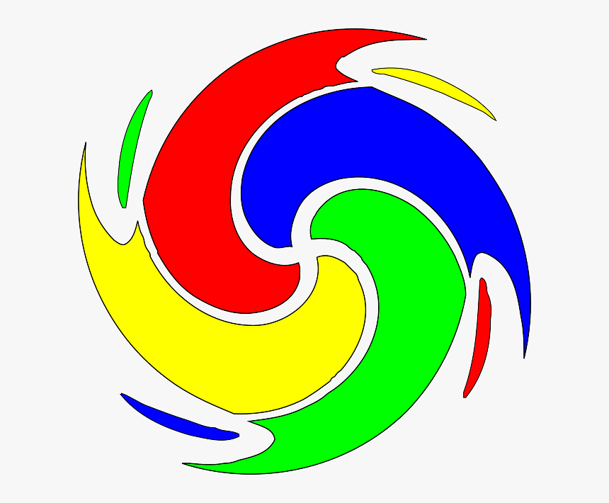 Spiral, Swirl, Vortex, Colors - Cartoon Flower, HD Png Download