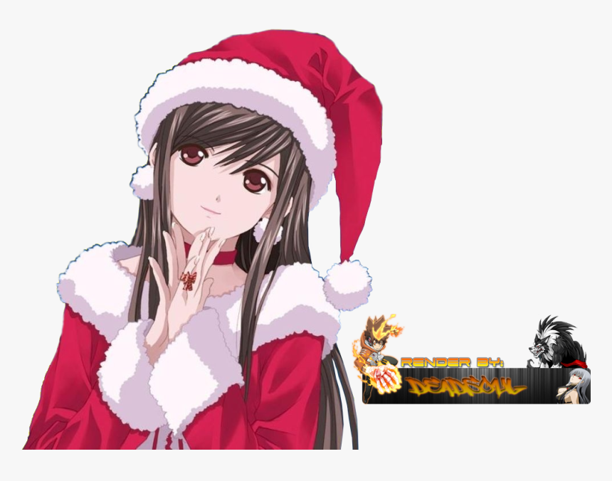 Merry Christmas Girl Anime, HD Png Download