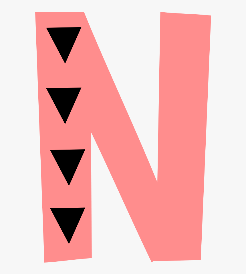 Letter N Font - Triangle, HD Png Download