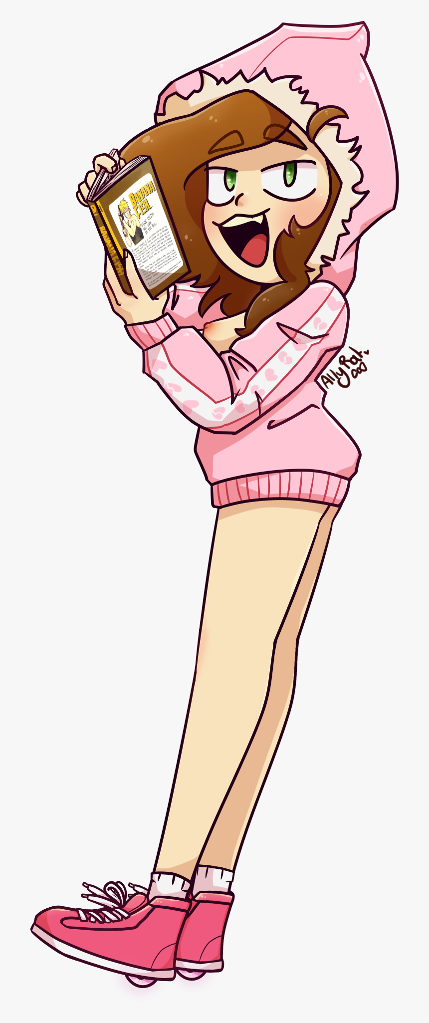 I Wear Heelys To Escape My Feelys - Cartoon, HD Png Download