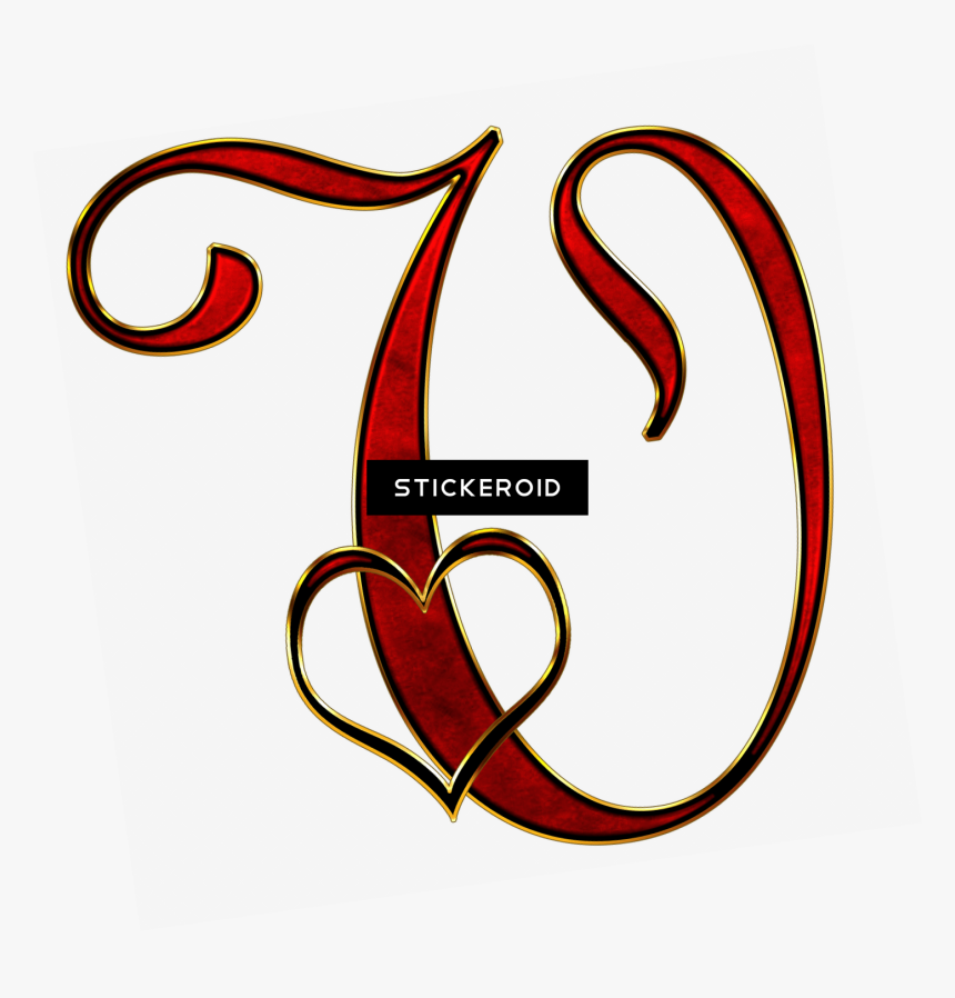 Valentine Capital Letter V - Valentine Capital Letter J Png, Transparent Png