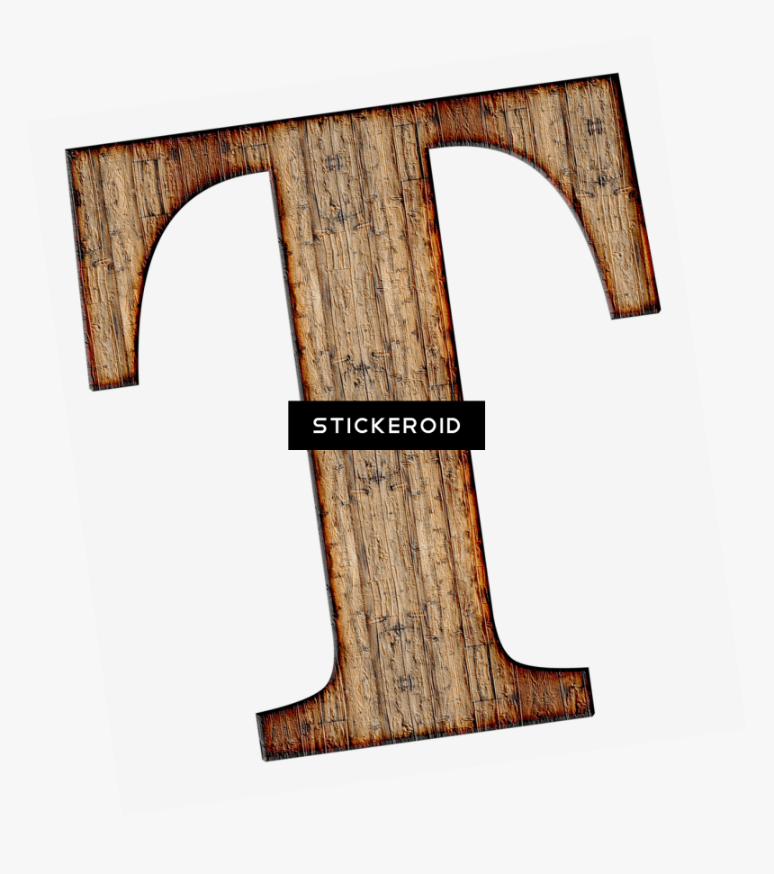 Wooden Capital Letter T - Plywood, HD Png Download