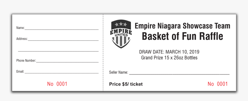 Raffle Ticket Sample1 - Empire Revolution, HD Png Download