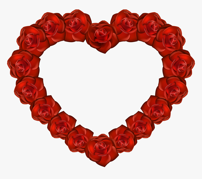 Valentines Day For Kids - Rose Heart No Background, HD Png Download