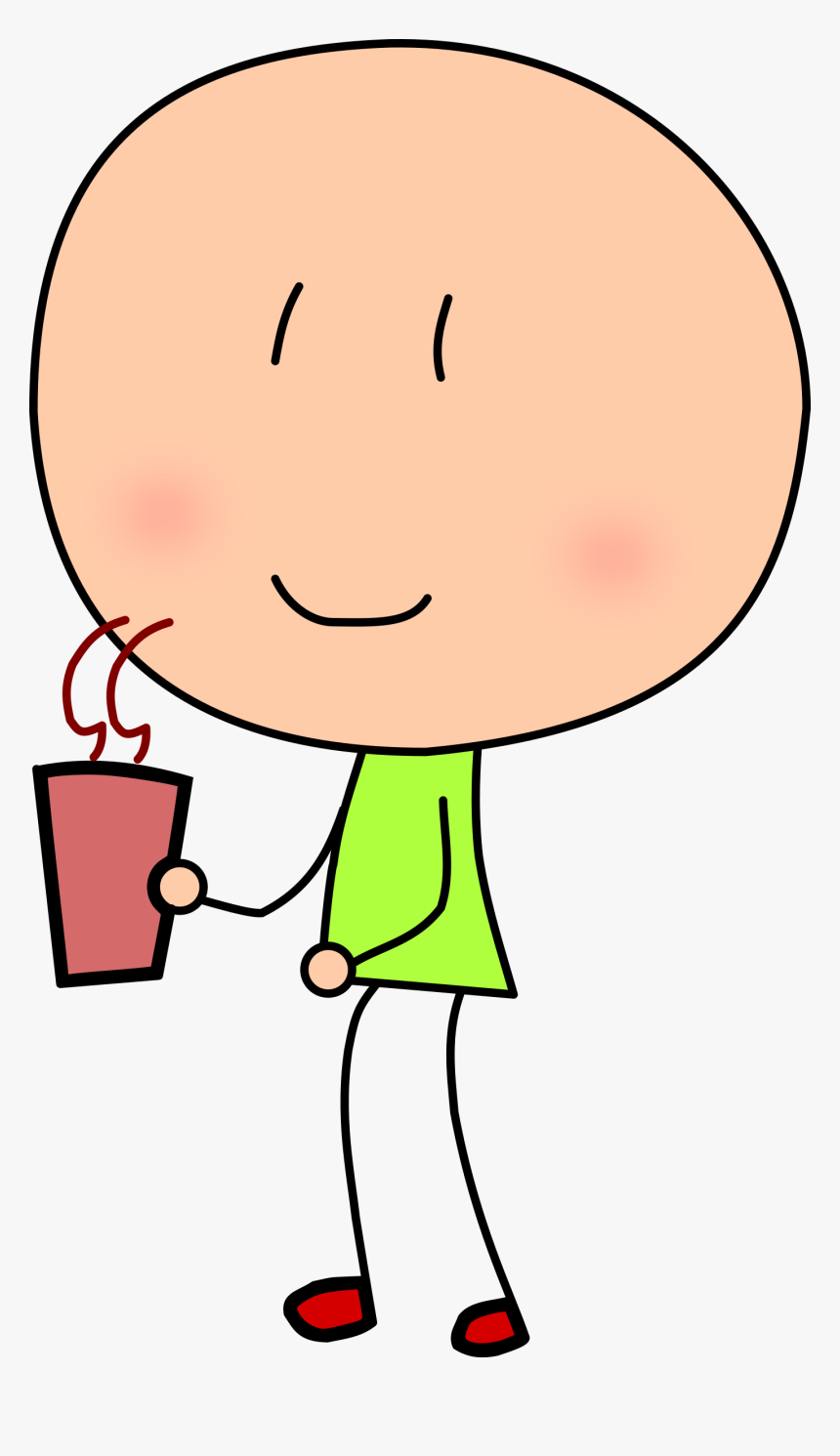 Man With A Cup Of Coffee Clip Arts - Coffee, HD Png Download