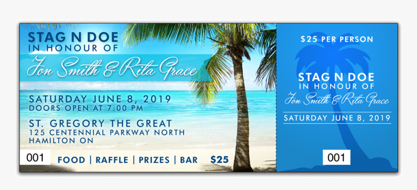 Stag Ticket Sample2 - Tree, HD Png Download