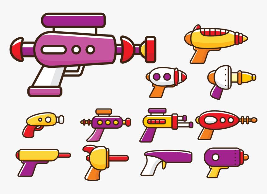 Laser Gun Cartoon, HD Png Download