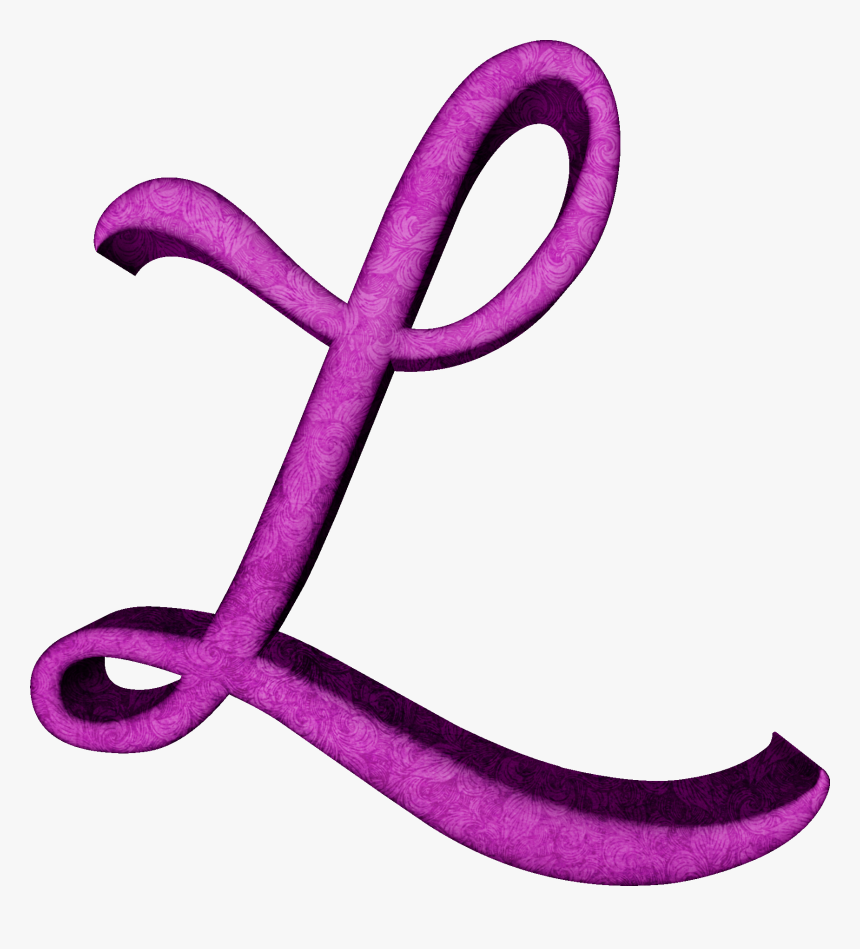 L Letter Png Hd Image - Alfabeto Estampado En Hojas Fucsia, Transparent Png
