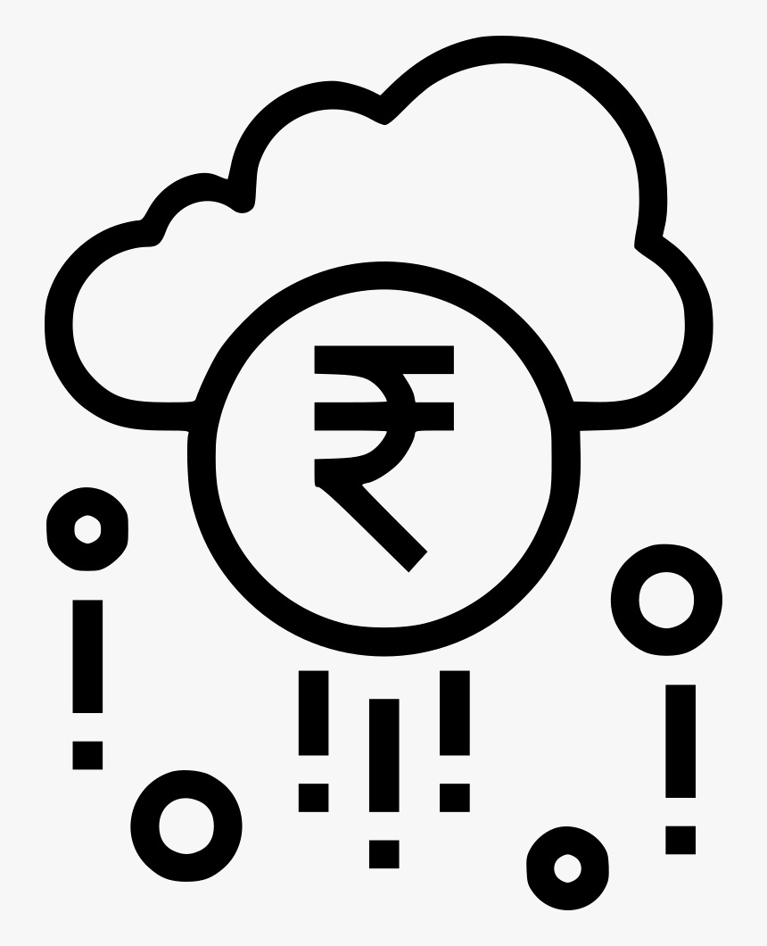 Cloud Earning Fortune Money Raining Success Wealth - Money Cloud Logo Png, Transparent Png