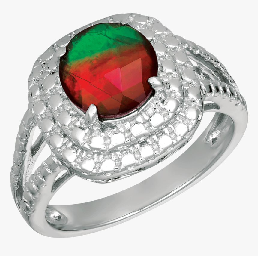 Isla Sterling Silver Ring By Korite Ammolite - Pre-engagement Ring, HD Png Download