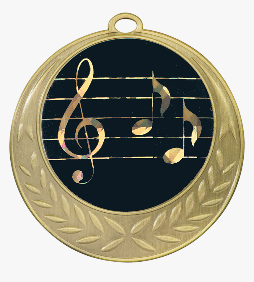 Antique Gold Music Medal - Circle, HD Png Download