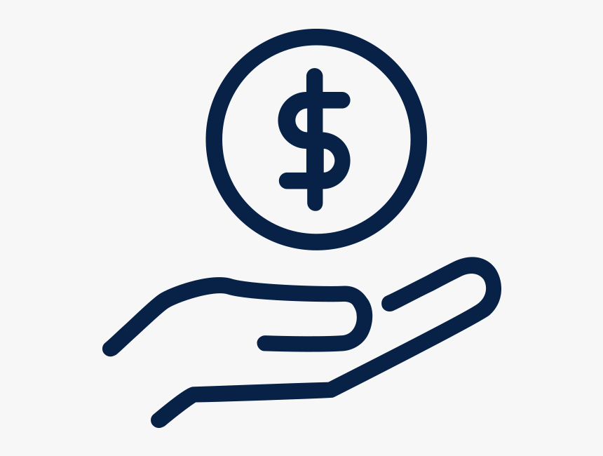 Outline Of Coin Above A Hand - Web Cam Icon, HD Png Download