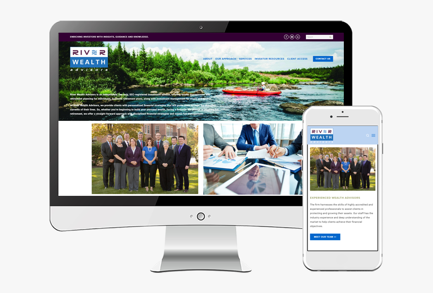 Ada Portfolio River Wealth Website, HD Png Download