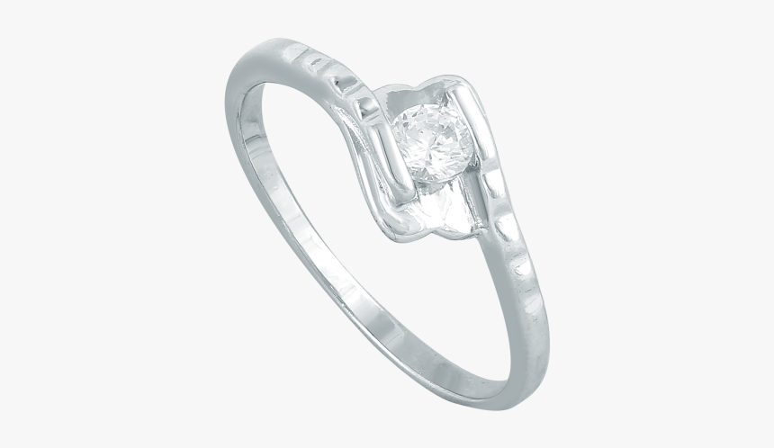 Single Stone Silver Ring, HD Png Download