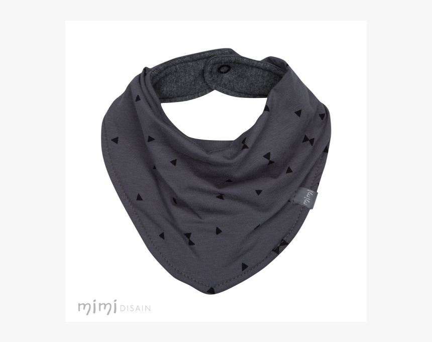 Mimi Bib Dark Grey Triangle - Scarf, HD Png Download