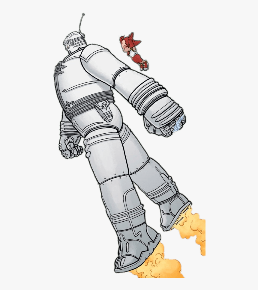 Big Guy And Rusty The Boy Robot In The Air - Big Guy And Rusty The Boy Robot Frank Miller, HD Png Download