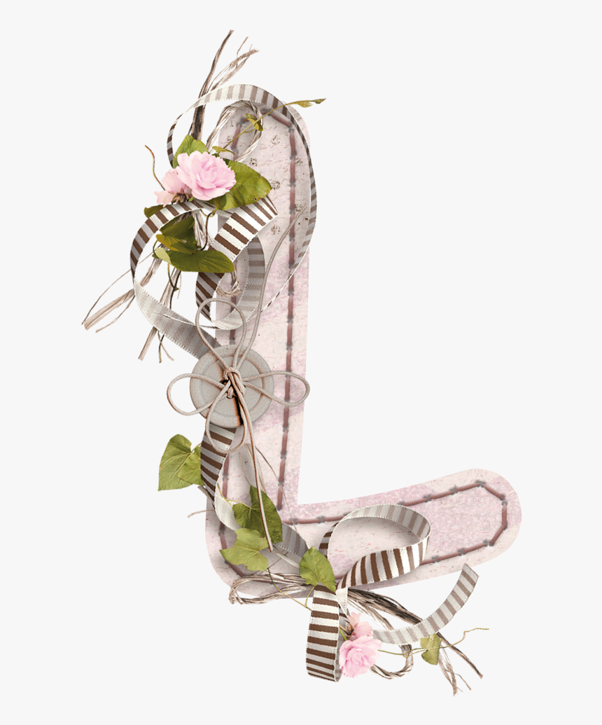 L Letter Png Free Image - L Letters Transparent Floral, Png Download