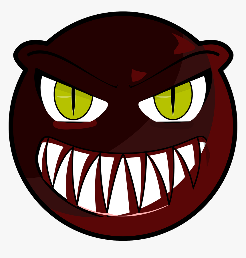Angry Smiley Face Expression Free Picture - Monster Face Clip Art, HD Png Download