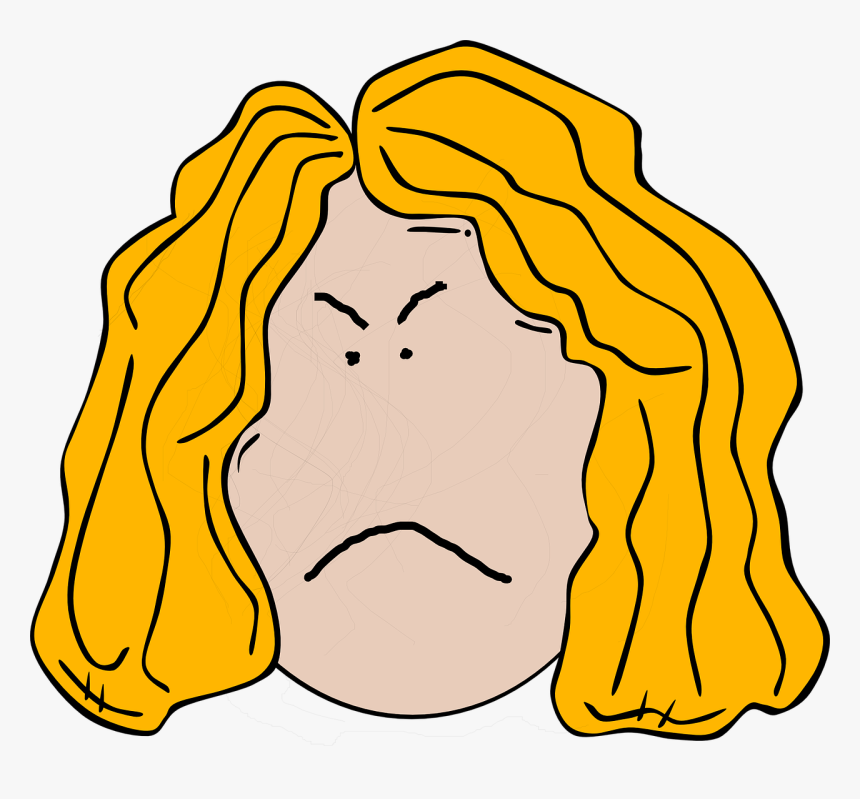 Girl Sad Face Clipart, HD Png Download