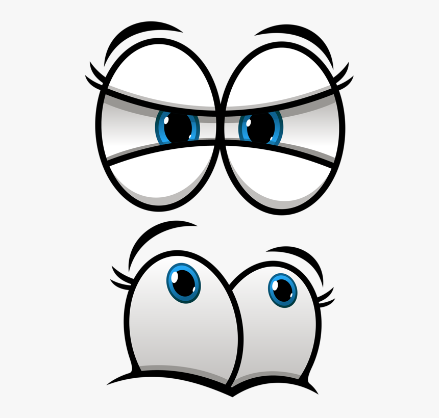Chasti Tela, Emotcii Eye Cartoon Drawings, Cartoon - Emociones En Los Ojos, HD Png Download
