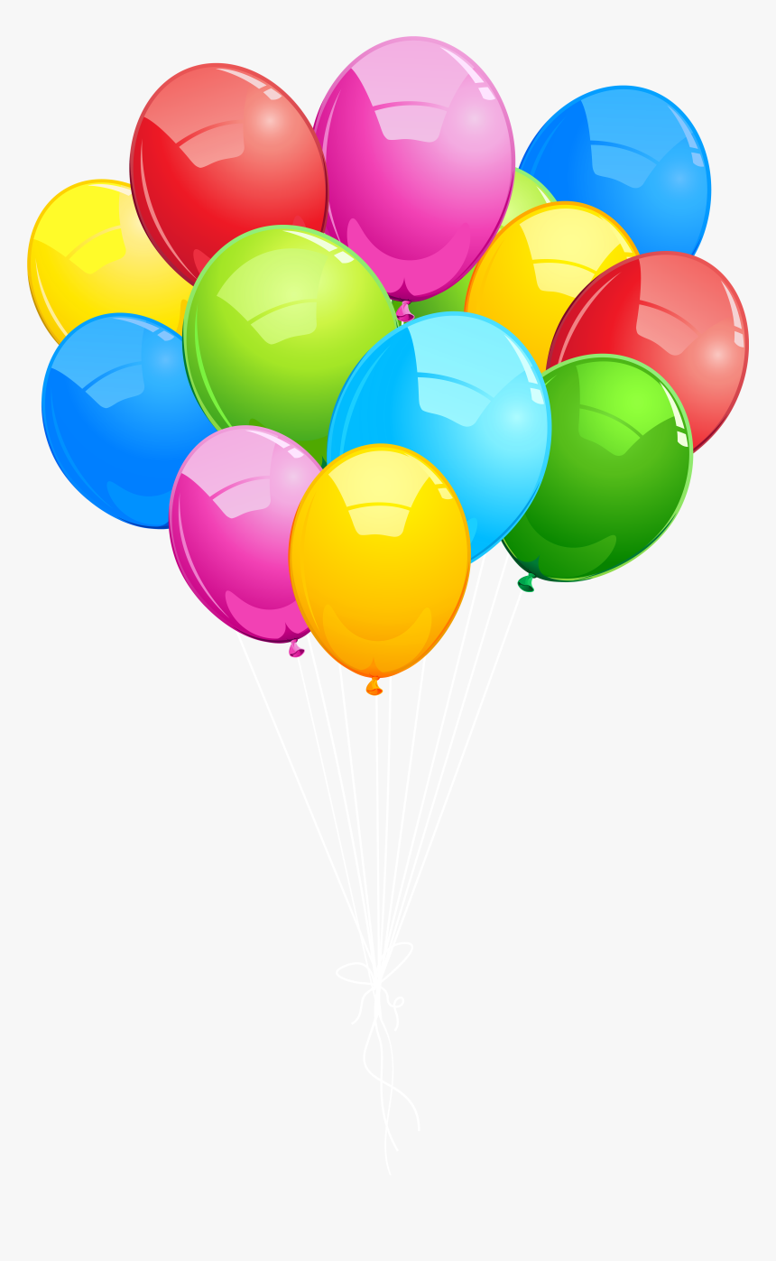 Bunch Balloons Png Transparent Clip Art Imageu200b - Bunch Of Balloons Clipart, Png Download