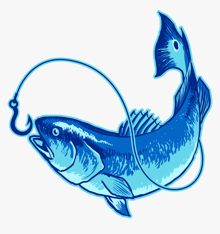 Fish Hooked On Tail Charters, Llc Red Drum Clip Art - Fishing Club, HD Png Download