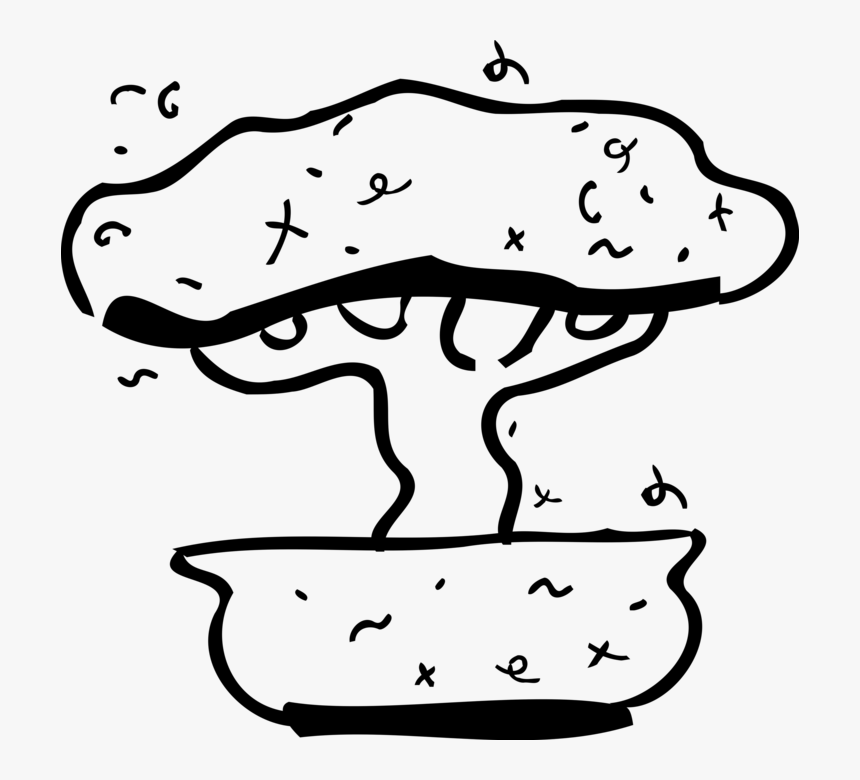 Vector Illustration Of Japanese Exotic Miniature Bonsai, HD Png Download