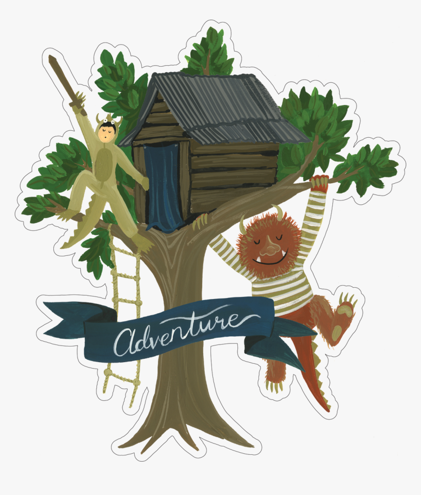 Tree House Print & Cut File - Illustration, HD Png Download