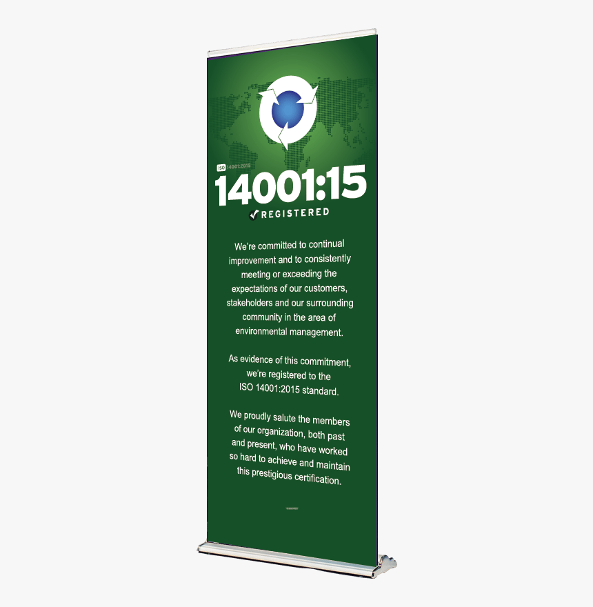 Iso 14001 Retractable Banner - Flyer, HD Png Download