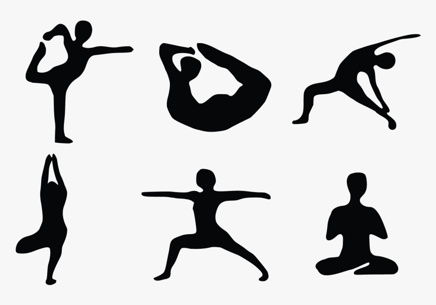 Transparent Poses Png - Yoga Warrior Png, Png Download