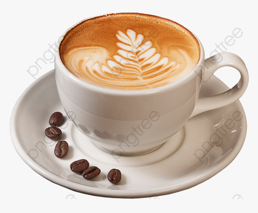 Transparent Coffe Cup Png - Latte Coffee Png, Png Download