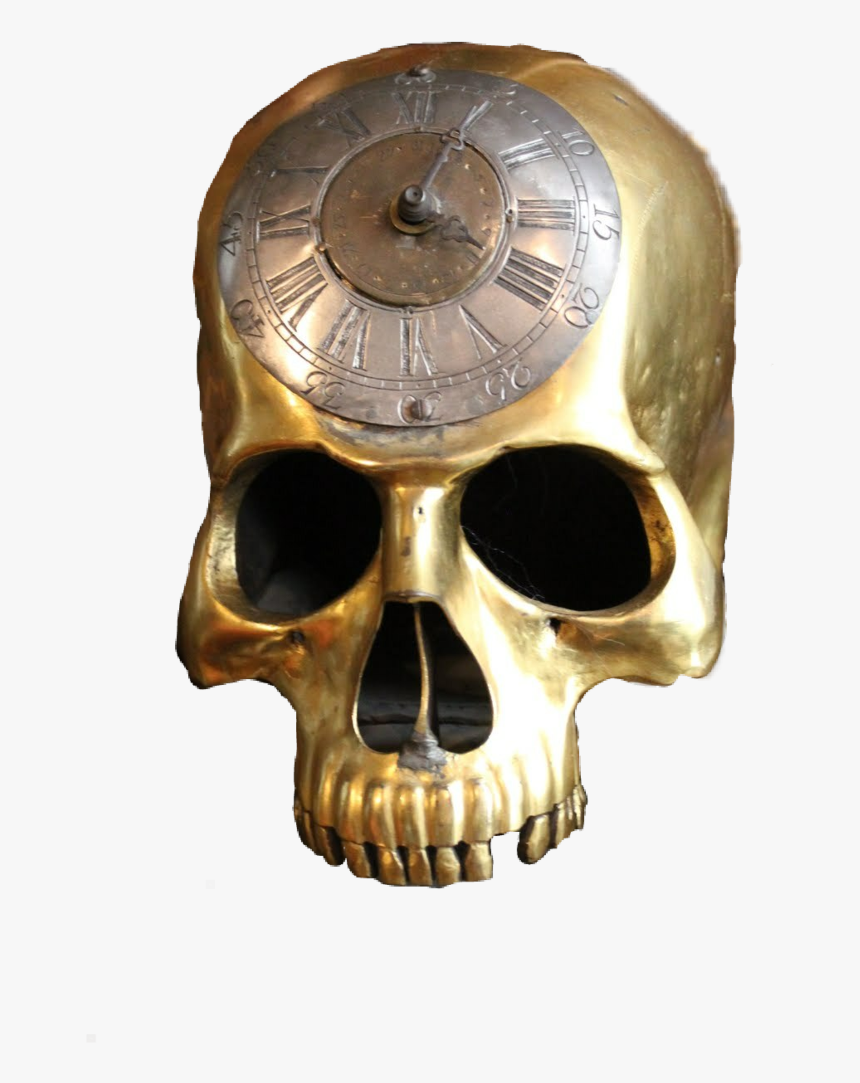 Transparent Steampunk Clock Clipart - Skull, HD Png Download