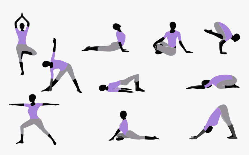 Sitting,silhouette,leg - Yoga Poses Icon Png, Transparent Png