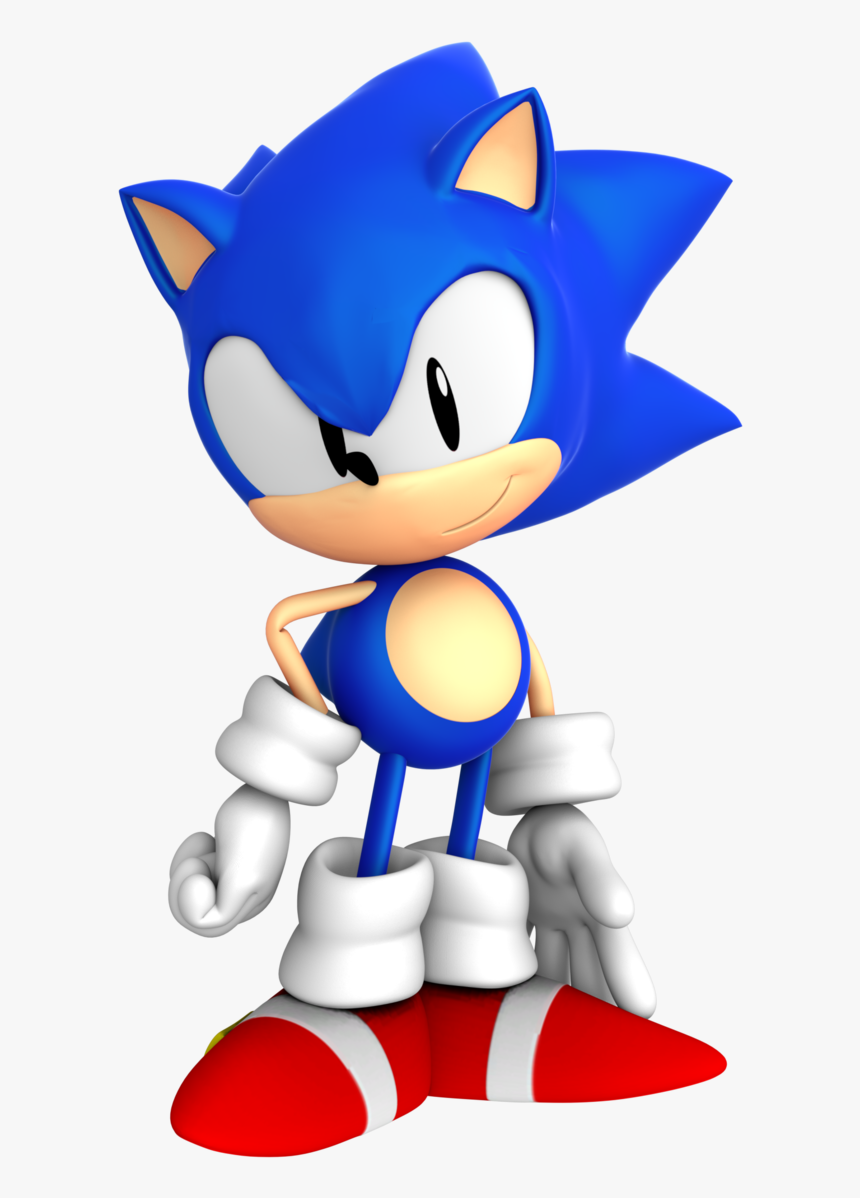 Sonic Mega Drive Pose By Blueparadoxyt - Sonic Mega Drive, HD Png Download