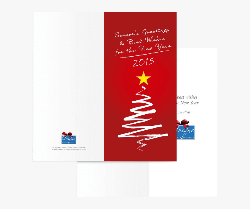 Estate Agents Christmas Card Illustration - Christmas Tree, HD Png Download