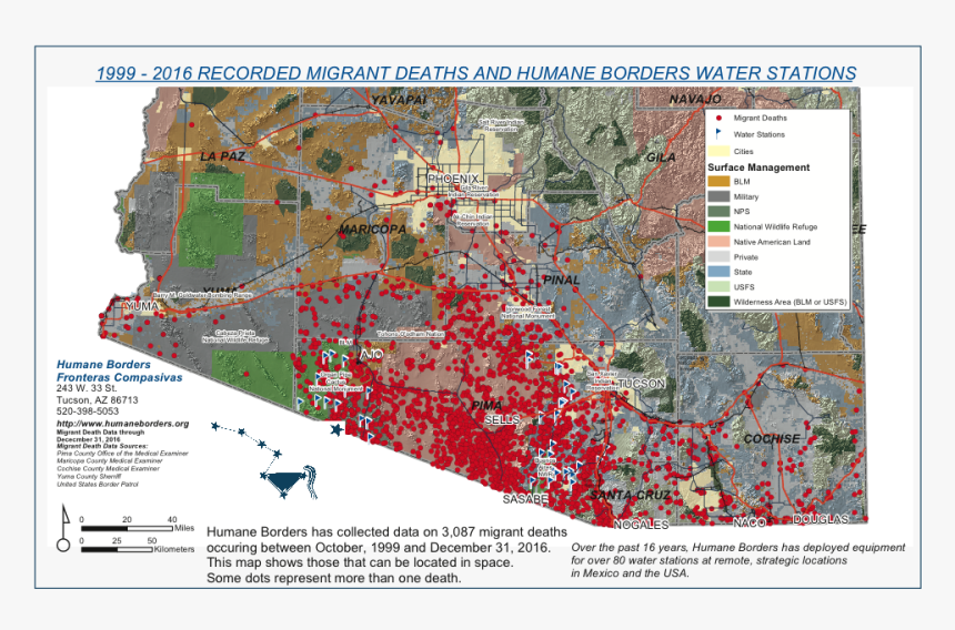 Image 2 Migrant Deaths Humane Borders - Atlas, HD Png Download