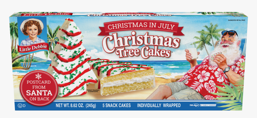 Christmas In July Little Debbie Cakes, HD Png Download