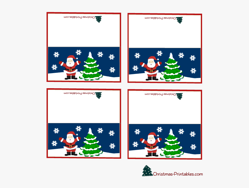 Png Library Clipart Place Cards - Christmas Tree, Transparent Png