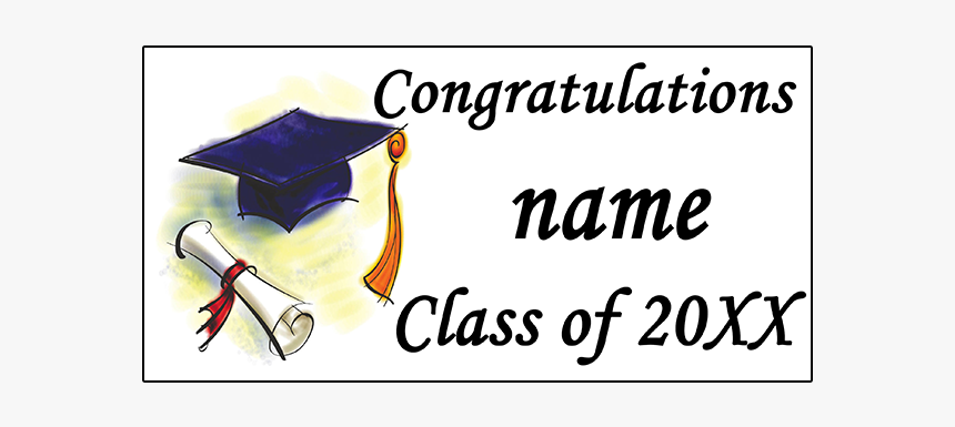 Click For Larger Picture Of Personalized Graduation - Graduation Cap And Diploma, HD Png Download