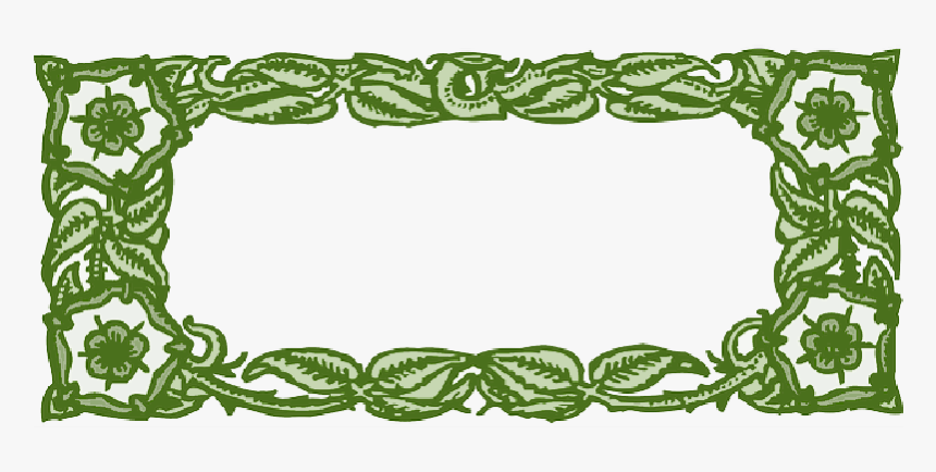 Green, Frame, Flower, Pink, Floral, Vines, Borders - Gif Png Love Frame, Transparent Png